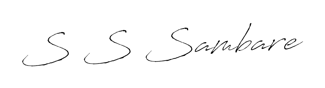 Similarly Antro_Vectra is the best handwritten signature design. Signature creator online .You can use it as an online autograph creator for name S S Sambare. S S Sambare signature style 6 images and pictures png