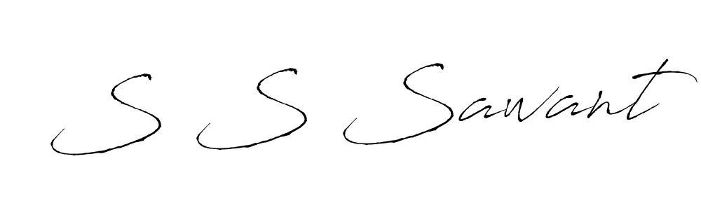 The best way (Antro_Vectra) to make a short signature is to pick only two or three words in your name. The name S S Sawant include a total of six letters. For converting this name. S S Sawant signature style 6 images and pictures png