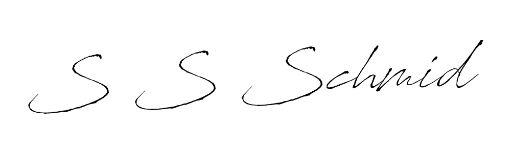 if you are searching for the best signature style for your name S S Schmid. so please give up your signature search. here we have designed multiple signature styles  using Antro_Vectra. S S Schmid signature style 6 images and pictures png