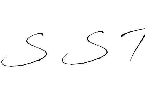 Use a signature maker to create a handwritten signature online. With this signature software, you can design (Antro_Vectra) your own signature for name S S T. S S T signature style 6 images and pictures png