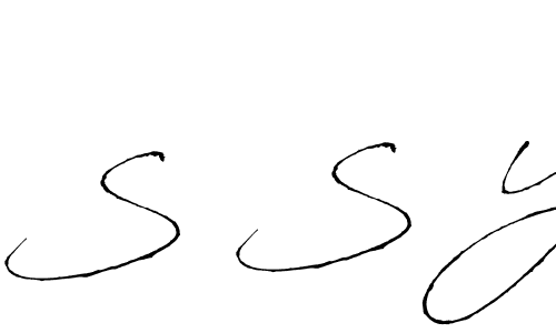 if you are searching for the best signature style for your name S S Y. so please give up your signature search. here we have designed multiple signature styles  using Antro_Vectra. S S Y signature style 6 images and pictures png