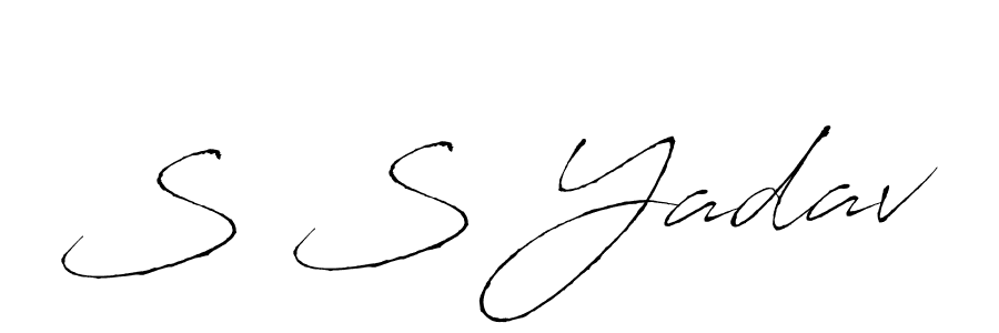 Also we have S S Yadav name is the best signature style. Create professional handwritten signature collection using Antro_Vectra autograph style. S S Yadav signature style 6 images and pictures png