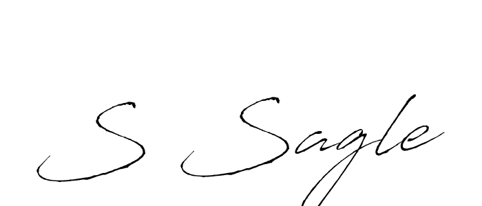 The best way (Antro_Vectra) to make a short signature is to pick only two or three words in your name. The name S Sagle include a total of six letters. For converting this name. S Sagle signature style 6 images and pictures png