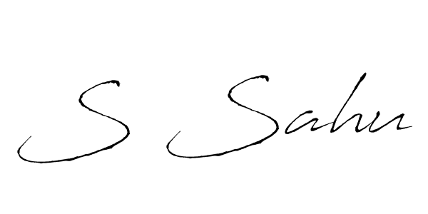 S Sahu stylish signature style. Best Handwritten Sign (Antro_Vectra) for my name. Handwritten Signature Collection Ideas for my name S Sahu. S Sahu signature style 6 images and pictures png