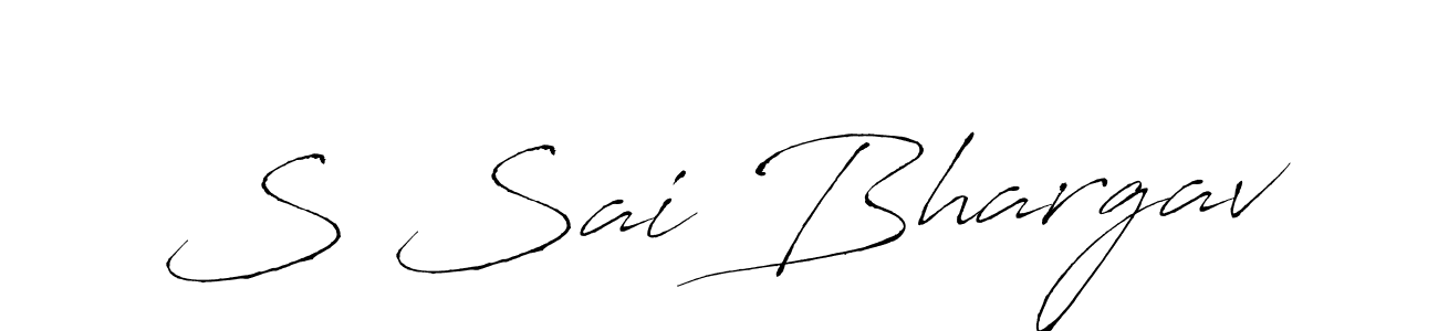 How to make S Sai Bhargav signature? Antro_Vectra is a professional autograph style. Create handwritten signature for S Sai Bhargav name. S Sai Bhargav signature style 6 images and pictures png