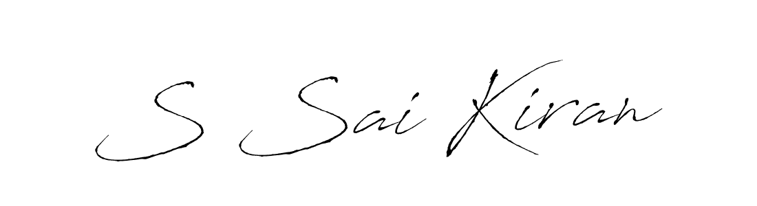 Design your own signature with our free online signature maker. With this signature software, you can create a handwritten (Antro_Vectra) signature for name S Sai Kiran. S Sai Kiran signature style 6 images and pictures png