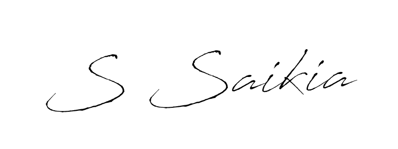 You can use this online signature creator to create a handwritten signature for the name S Saikia. This is the best online autograph maker. S Saikia signature style 6 images and pictures png