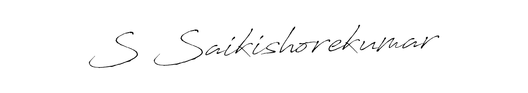 Design your own signature with our free online signature maker. With this signature software, you can create a handwritten (Antro_Vectra) signature for name S Saikishorekumar. S Saikishorekumar signature style 6 images and pictures png