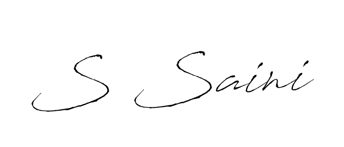 Also we have S Saini name is the best signature style. Create professional handwritten signature collection using Antro_Vectra autograph style. S Saini signature style 6 images and pictures png