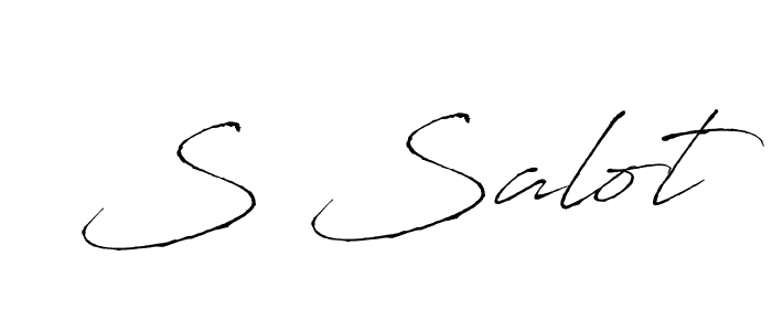 How to make S Salot signature? Antro_Vectra is a professional autograph style. Create handwritten signature for S Salot name. S Salot signature style 6 images and pictures png