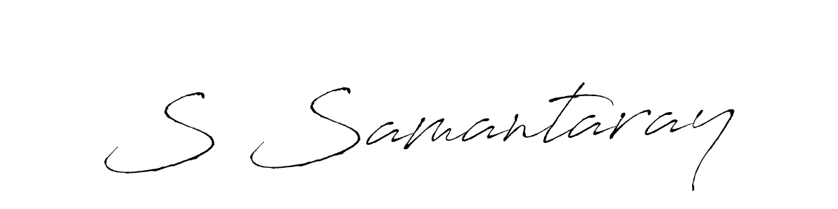 How to make S Samantaray signature? Antro_Vectra is a professional autograph style. Create handwritten signature for S Samantaray name. S Samantaray signature style 6 images and pictures png