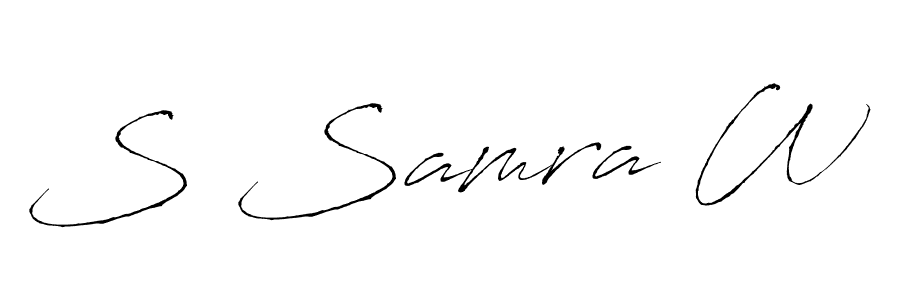 Once you've used our free online signature maker to create your best signature Antro_Vectra style, it's time to enjoy all of the benefits that S Samra W name signing documents. S Samra W signature style 6 images and pictures png