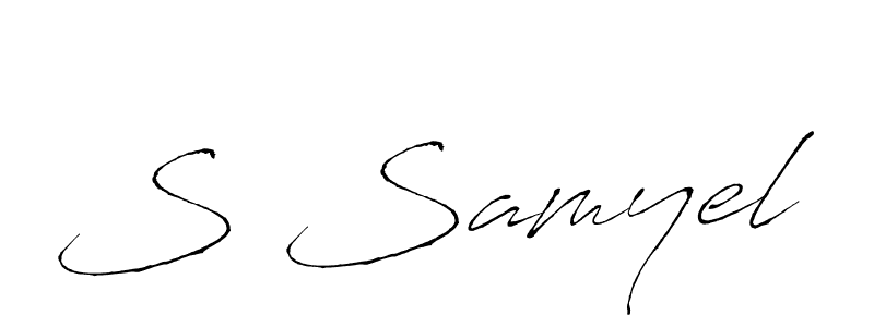 Design your own signature with our free online signature maker. With this signature software, you can create a handwritten (Antro_Vectra) signature for name S Samyel. S Samyel signature style 6 images and pictures png