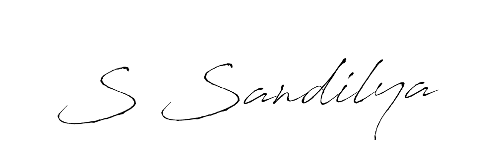 It looks lik you need a new signature style for name S Sandilya. Design unique handwritten (Antro_Vectra) signature with our free signature maker in just a few clicks. S Sandilya signature style 6 images and pictures png