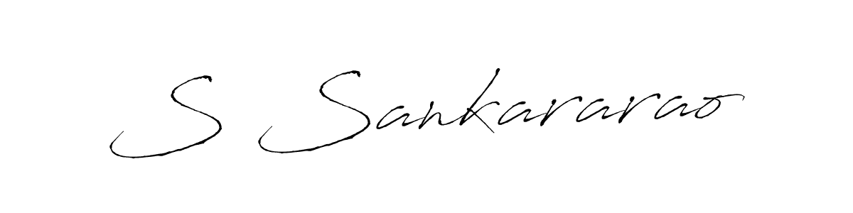 Design your own signature with our free online signature maker. With this signature software, you can create a handwritten (Antro_Vectra) signature for name S Sankararao. S Sankararao signature style 6 images and pictures png