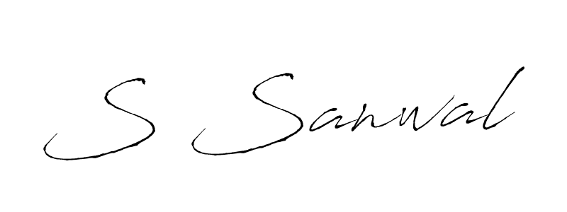 How to Draw S Sanwal signature style? Antro_Vectra is a latest design signature styles for name S Sanwal. S Sanwal signature style 6 images and pictures png