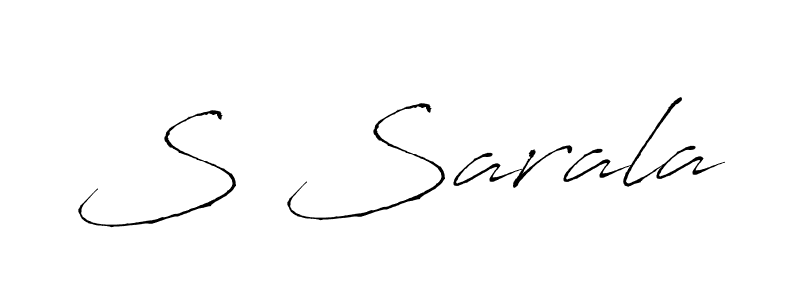 S Sarala stylish signature style. Best Handwritten Sign (Antro_Vectra) for my name. Handwritten Signature Collection Ideas for my name S Sarala. S Sarala signature style 6 images and pictures png