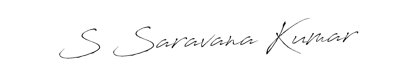 The best way (Antro_Vectra) to make a short signature is to pick only two or three words in your name. The name S Saravana Kumar include a total of six letters. For converting this name. S Saravana Kumar signature style 6 images and pictures png