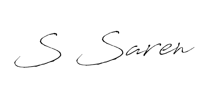 See photos of S Saren official signature by Spectra . Check more albums & portfolios. Read reviews & check more about Antro_Vectra font. S Saren signature style 6 images and pictures png