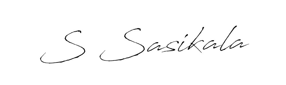 Make a beautiful signature design for name S Sasikala. Use this online signature maker to create a handwritten signature for free. S Sasikala signature style 6 images and pictures png