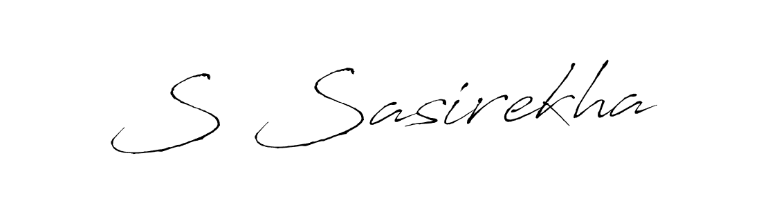 S Sasirekha stylish signature style. Best Handwritten Sign (Antro_Vectra) for my name. Handwritten Signature Collection Ideas for my name S Sasirekha. S Sasirekha signature style 6 images and pictures png