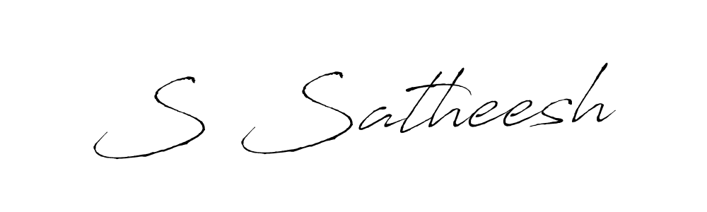 You should practise on your own different ways (Antro_Vectra) to write your name (S Satheesh) in signature. don't let someone else do it for you. S Satheesh signature style 6 images and pictures png