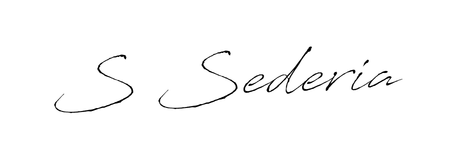 S Sederia stylish signature style. Best Handwritten Sign (Antro_Vectra) for my name. Handwritten Signature Collection Ideas for my name S Sederia. S Sederia signature style 6 images and pictures png