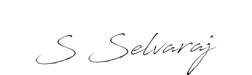 You should practise on your own different ways (Antro_Vectra) to write your name (S Selvaraj) in signature. don't let someone else do it for you. S Selvaraj signature style 6 images and pictures png