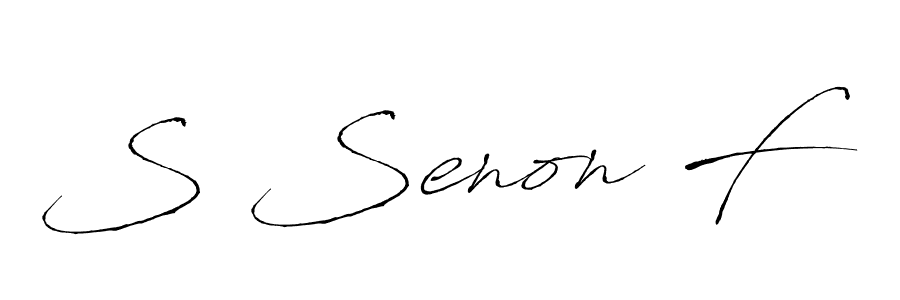 if you are searching for the best signature style for your name S Senon F. so please give up your signature search. here we have designed multiple signature styles  using Antro_Vectra. S Senon F signature style 6 images and pictures png