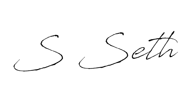 How to make S Seth signature? Antro_Vectra is a professional autograph style. Create handwritten signature for S Seth name. S Seth signature style 6 images and pictures png