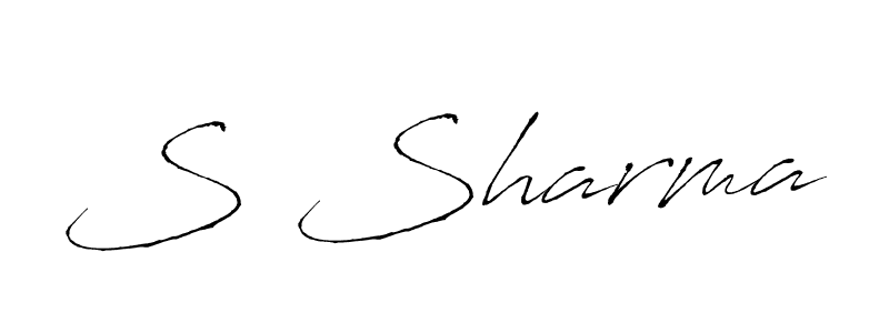 if you are searching for the best signature style for your name S Sharma. so please give up your signature search. here we have designed multiple signature styles  using Antro_Vectra. S Sharma signature style 6 images and pictures png