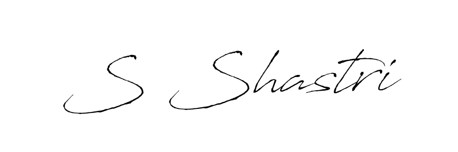 You should practise on your own different ways (Antro_Vectra) to write your name (S Shastri) in signature. don't let someone else do it for you. S Shastri signature style 6 images and pictures png