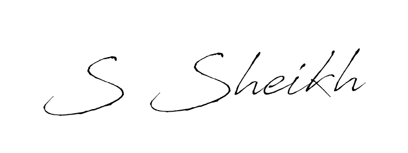 Also we have S Sheikh name is the best signature style. Create professional handwritten signature collection using Antro_Vectra autograph style. S Sheikh signature style 6 images and pictures png