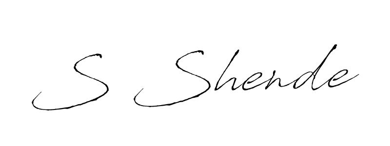 Similarly Antro_Vectra is the best handwritten signature design. Signature creator online .You can use it as an online autograph creator for name S Shende. S Shende signature style 6 images and pictures png