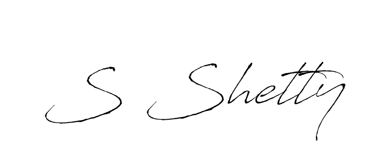 Create a beautiful signature design for name S Shetty. With this signature (Antro_Vectra) fonts, you can make a handwritten signature for free. S Shetty signature style 6 images and pictures png