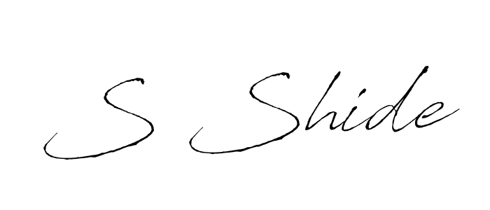 How to make S Shide signature? Antro_Vectra is a professional autograph style. Create handwritten signature for S Shide name. S Shide signature style 6 images and pictures png