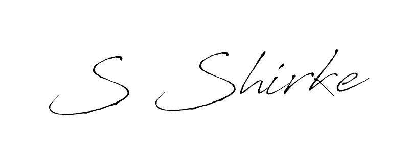 How to make S Shirke signature? Antro_Vectra is a professional autograph style. Create handwritten signature for S Shirke name. S Shirke signature style 6 images and pictures png