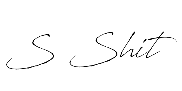 The best way (Antro_Vectra) to make a short signature is to pick only two or three words in your name. The name S Shit include a total of six letters. For converting this name. S Shit signature style 6 images and pictures png