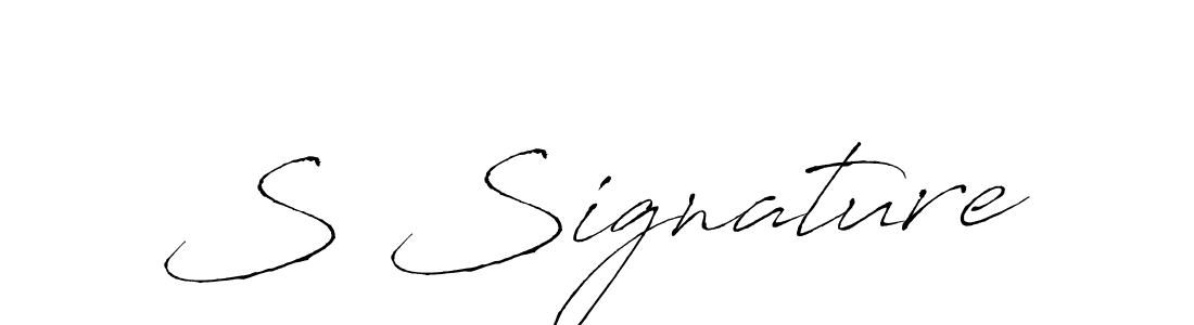 How to make S Signature signature? Antro_Vectra is a professional autograph style. Create handwritten signature for S Signature name. S Signature signature style 6 images and pictures png