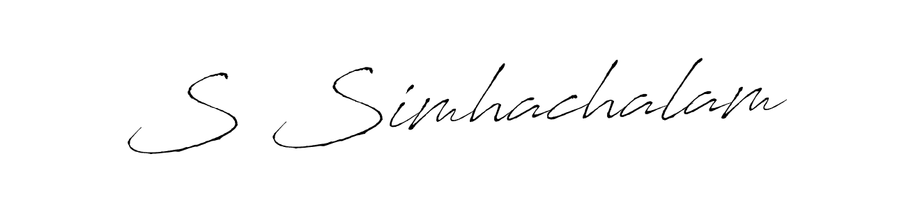 Also we have S Simhachalam name is the best signature style. Create professional handwritten signature collection using Antro_Vectra autograph style. S Simhachalam signature style 6 images and pictures png