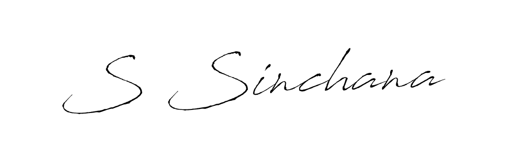 Once you've used our free online signature maker to create your best signature Antro_Vectra style, it's time to enjoy all of the benefits that S Sinchana name signing documents. S Sinchana signature style 6 images and pictures png