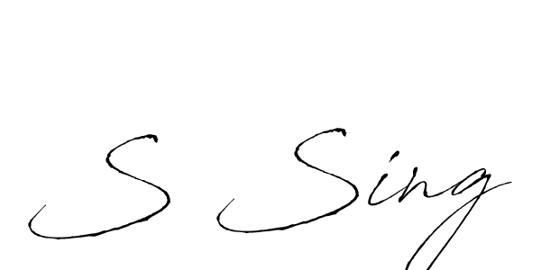 It looks lik you need a new signature style for name S Sing. Design unique handwritten (Antro_Vectra) signature with our free signature maker in just a few clicks. S Sing signature style 6 images and pictures png