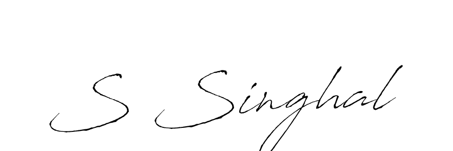Use a signature maker to create a handwritten signature online. With this signature software, you can design (Antro_Vectra) your own signature for name S Singhal. S Singhal signature style 6 images and pictures png