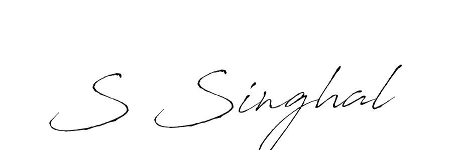 Make a beautiful signature design for name S Singhal. Use this online signature maker to create a handwritten signature for free. S Singhal signature style 6 images and pictures png