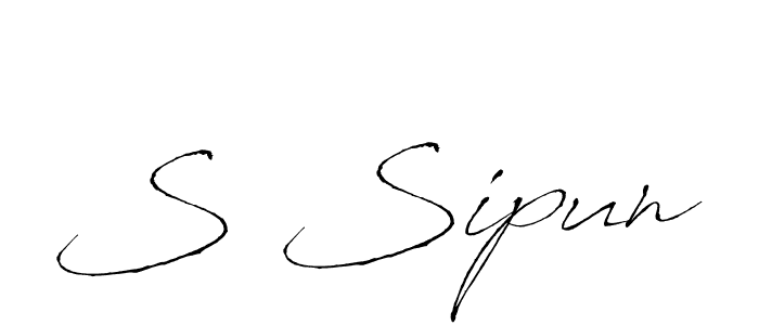 Make a short S Sipun signature style. Manage your documents anywhere anytime using Antro_Vectra. Create and add eSignatures, submit forms, share and send files easily. S Sipun signature style 6 images and pictures png