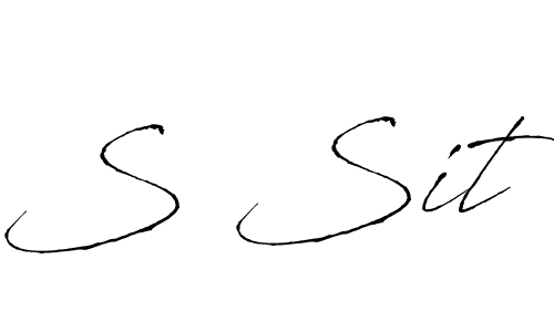 Use a signature maker to create a handwritten signature online. With this signature software, you can design (Antro_Vectra) your own signature for name S Sit. S Sit signature style 6 images and pictures png