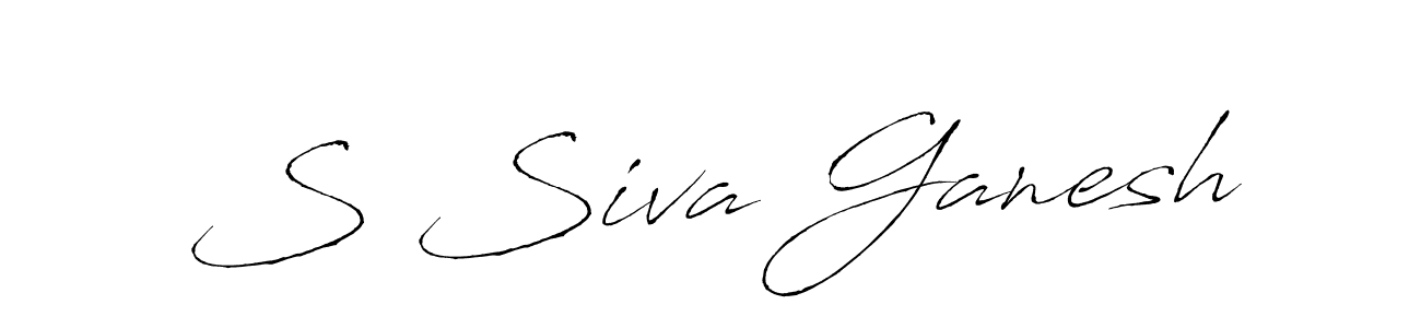 if you are searching for the best signature style for your name S Siva Ganesh. so please give up your signature search. here we have designed multiple signature styles  using Antro_Vectra. S Siva Ganesh signature style 6 images and pictures png