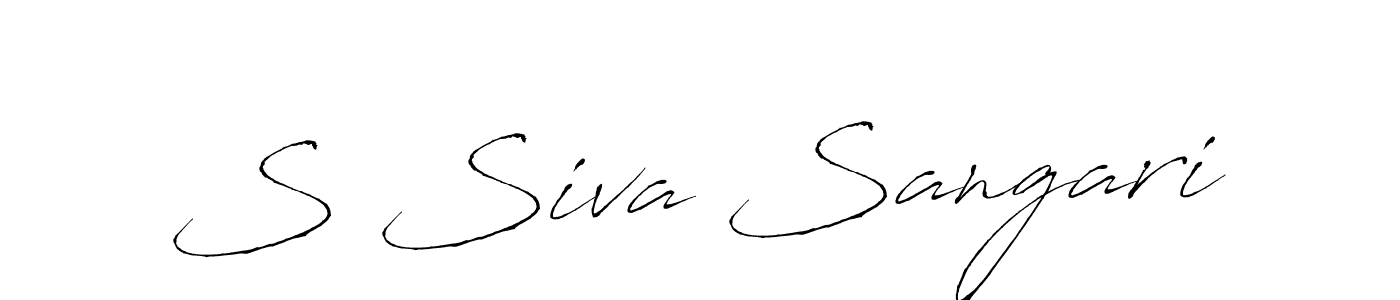 S Siva Sangari stylish signature style. Best Handwritten Sign (Antro_Vectra) for my name. Handwritten Signature Collection Ideas for my name S Siva Sangari. S Siva Sangari signature style 6 images and pictures png