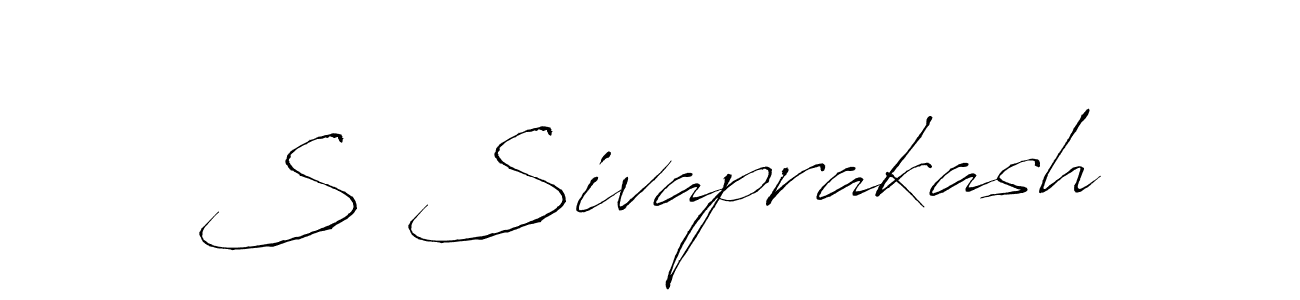 Use a signature maker to create a handwritten signature online. With this signature software, you can design (Antro_Vectra) your own signature for name S Sivaprakash. S Sivaprakash signature style 6 images and pictures png