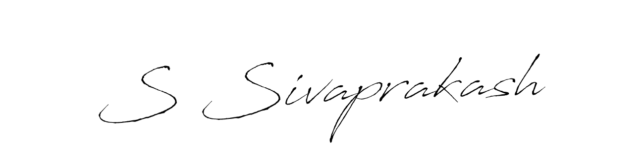 How to make S Sivaprakash name signature. Use Antro_Vectra style for creating short signs online. This is the latest handwritten sign. S Sivaprakash signature style 6 images and pictures png